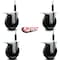 Service Caster 5'' Phenolic Swivel 3/4'' Expanding Stem Caster Set Total Lock Brake, 4PK SCC-EXTTL20S514-PHS-34-4 - alternate 3